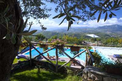 Luxury vacations rentals villa with pool near Avellino, beautiful private park with stunning view.  5 bedrooms, 4 bathrooms up to 10 sleeps