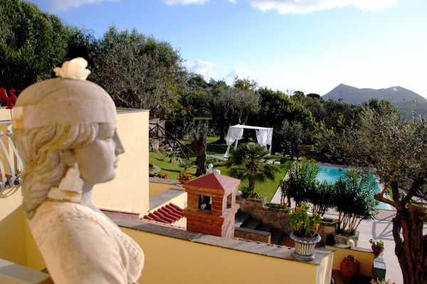 Holiday rental resort with private pool in Massa Lubrense Naples beautiful park surrounded by greenery in this resort in Campania 18