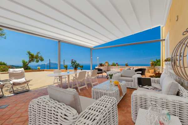 Holiday rental resort with private pool in Massa Lubrense Naples beautiful park surrounded by greenery in this resort in Campania 3