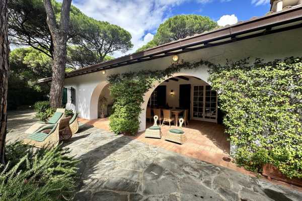 villa for rent for vacation with swimming pool, park and private and exclusive beach place in the Roccamare pine forest 20